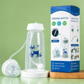 Hands-free self-feeding baby bottle