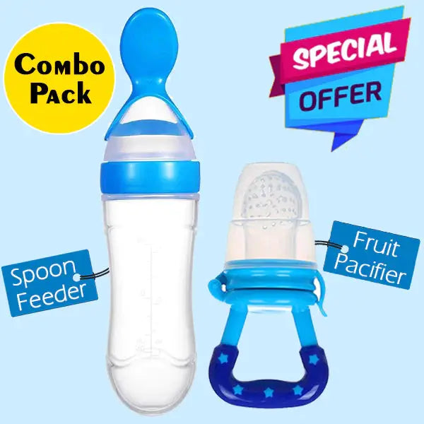 Spoon feeder and fruit pacifier combo