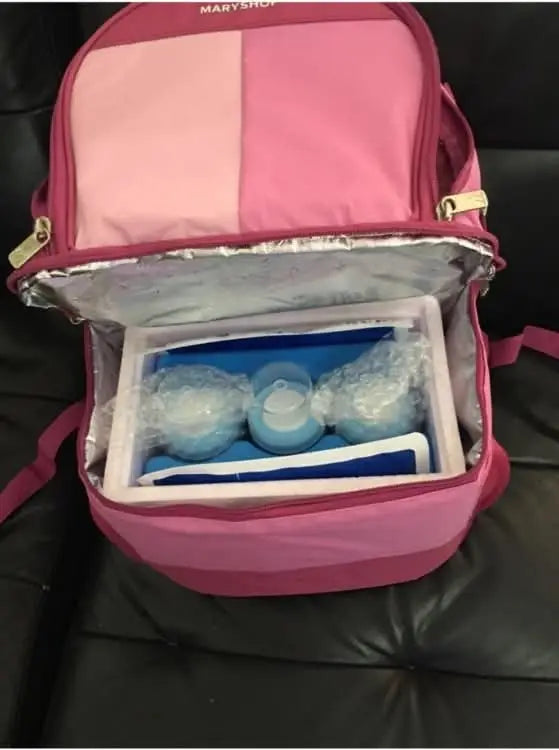 Diaper backpack compartments