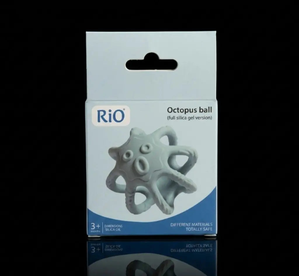 Baby holding teether