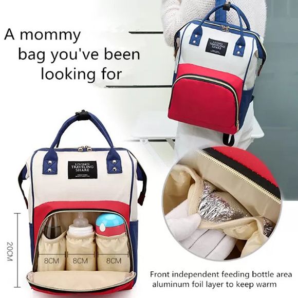 Diaper bag pockets and storage