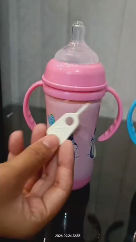 Potato Baby Stainless Steel Thermos Feeding Bottle - 210ml - Blue