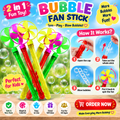 2 In 1 Bubble Fan Stick