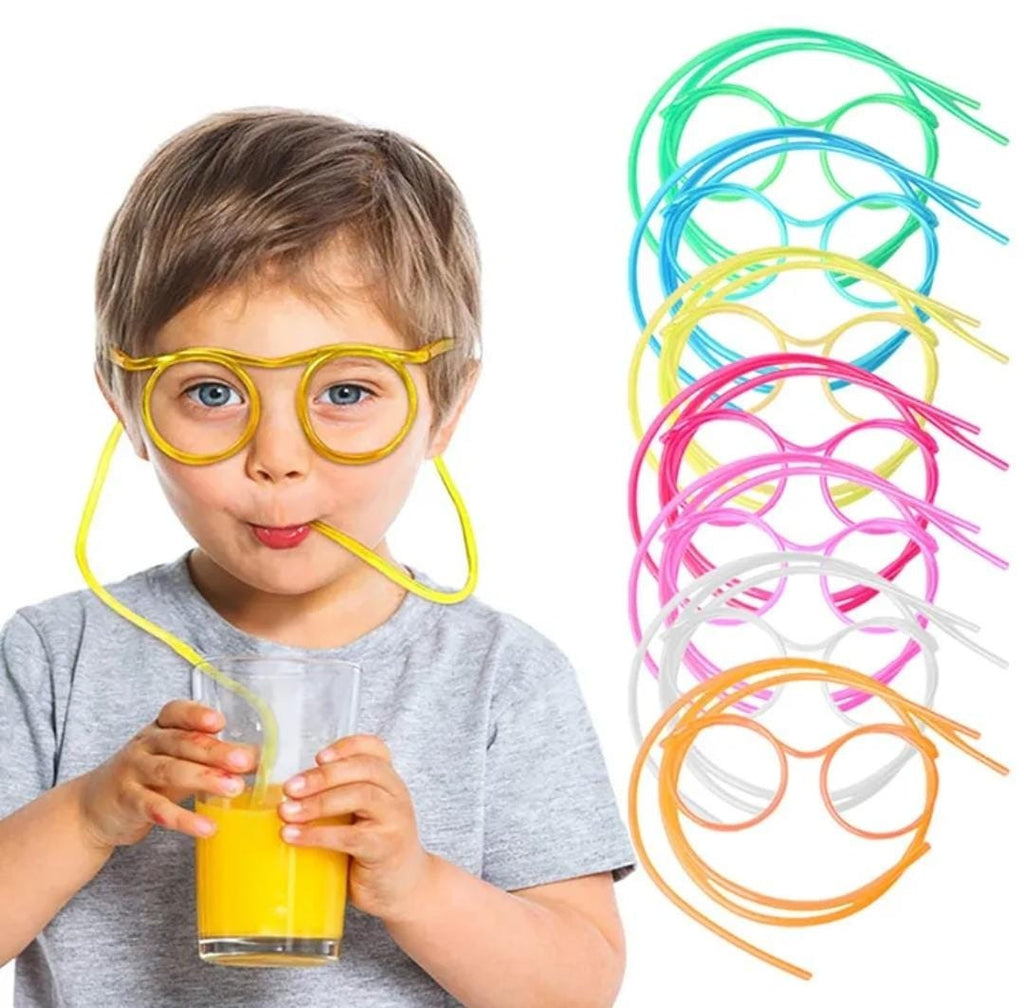 Funny Silly Straw Glasses for Kids and Adults