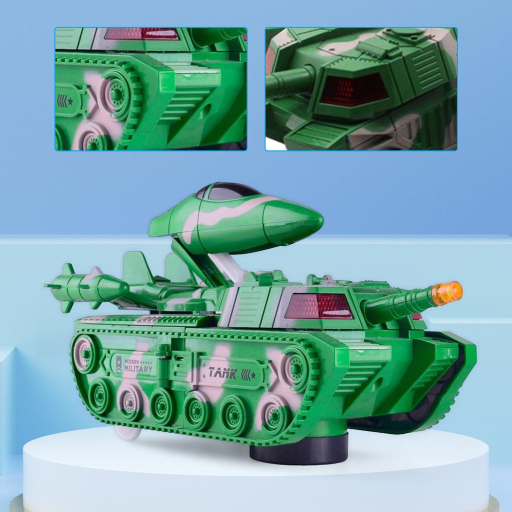 2‑in‑1 Military Aircraft & Tank Toy
