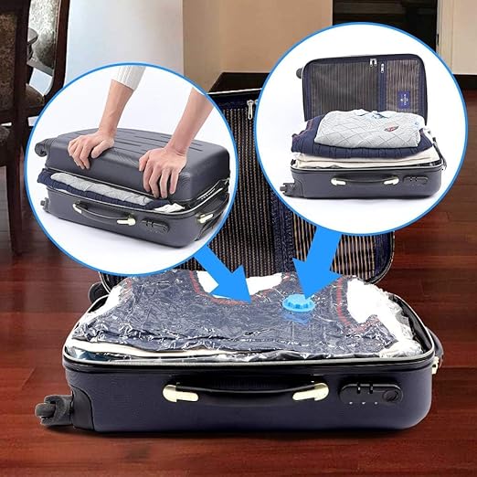 Vacuum seal storage bags with pump