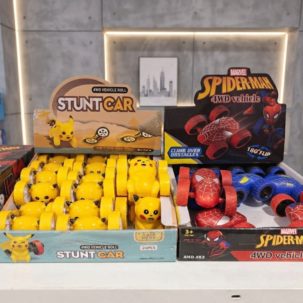 4WD stunt car toy (random character & color)