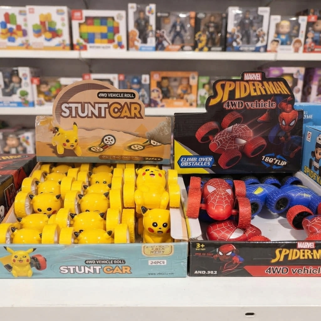 4WD stunt car toy (random character & color)