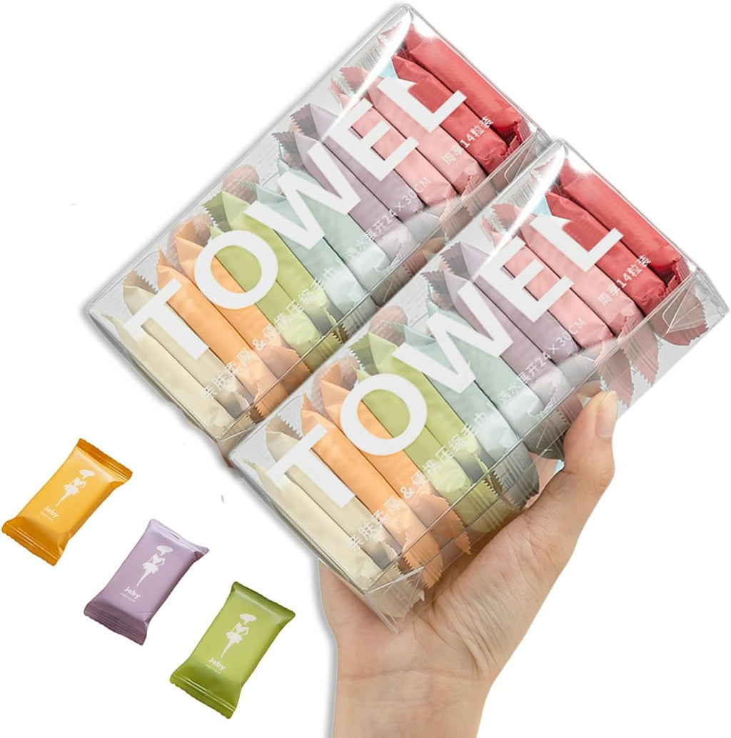 Disposable Thickened Compressed Face towels(14 pcs/box)