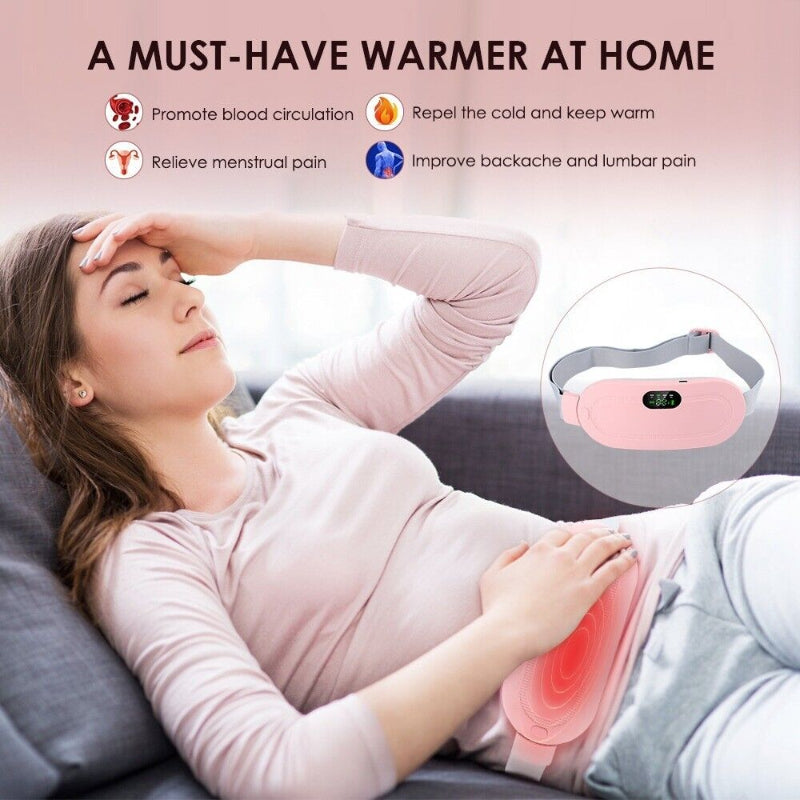 Heating and Vibrating Digital Period Pad for Healing Period Cramps
