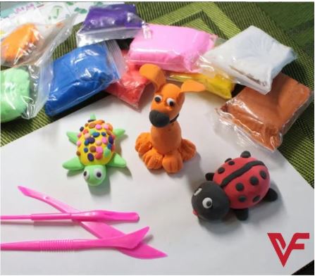 Pack Of 12 Fomic Polymer Light Clay Slime