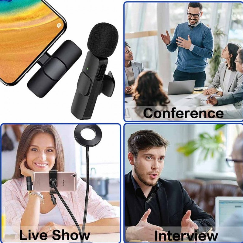 k11 Type-C Wireless Microphone K8 Collar Mic for Type C