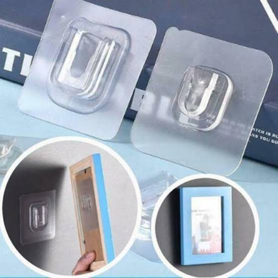 6 Pairs Double Sided Adhesive Wall Mounted Hooks
