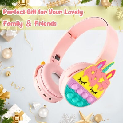 Unicorn Cute Pop-It Headphones