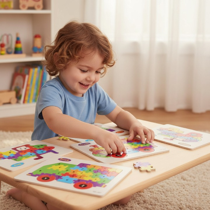 Wooden Alphabet Puzzle Board