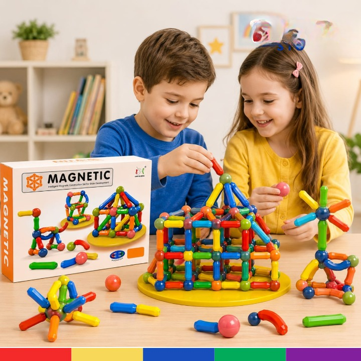 25pc Magnetic Building Blocks