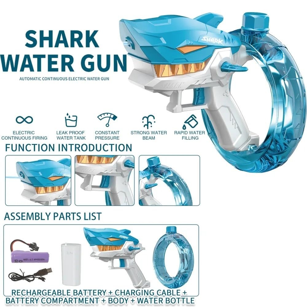Rechargeable Shark Water Gun