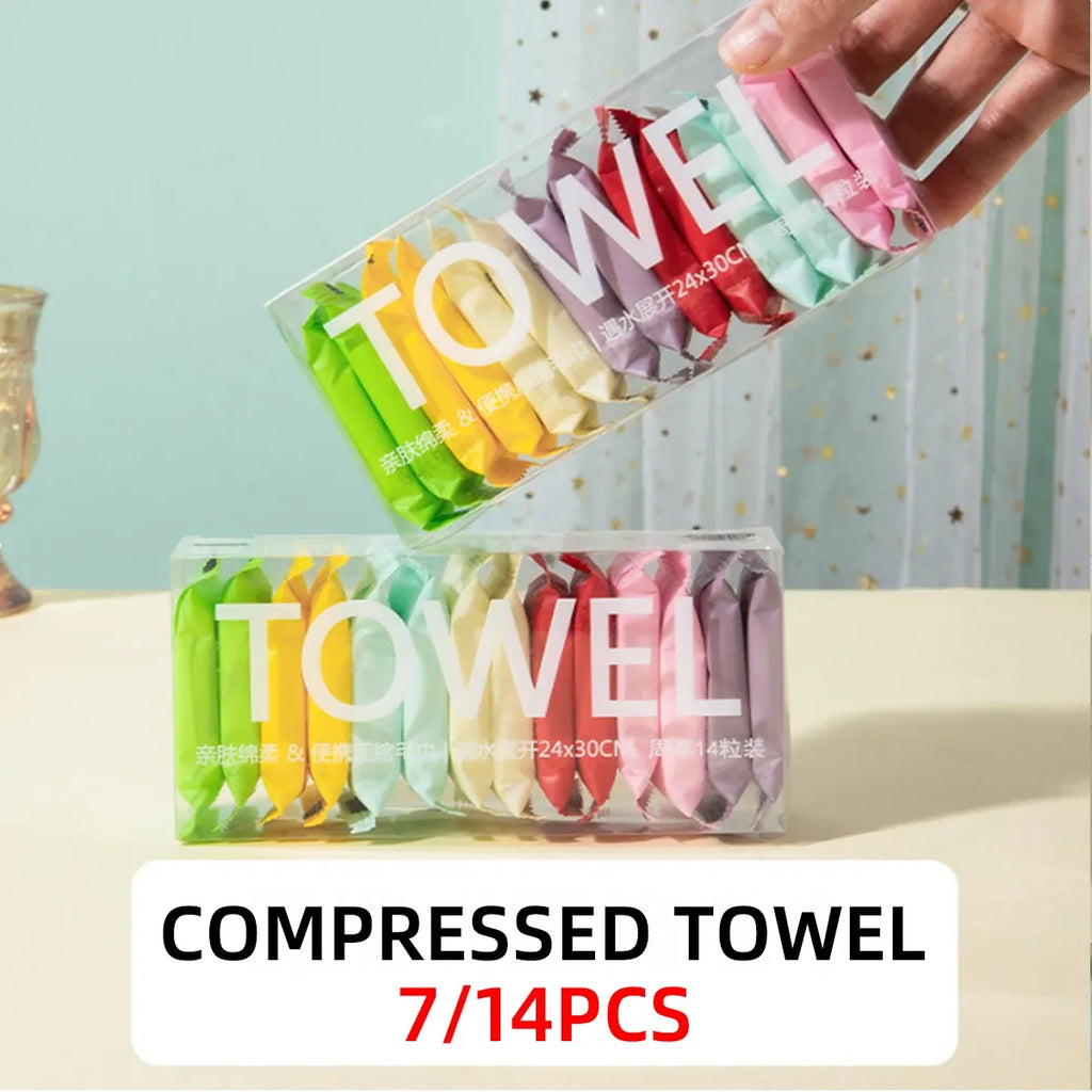 Disposable Thickened Compressed Face towels(14 pcs/box)