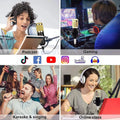 V8 Bm-800 Podcast Mic Set With Live Sound Card