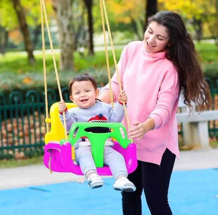 3-in-1 swing for kids plastic outdoor play
