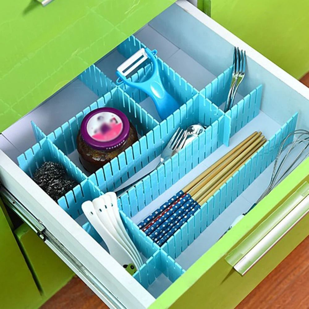 Pack of 4 Plastic Drawer Dividers