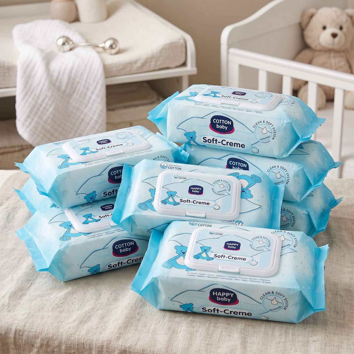 Soft-Creme Baby Wipes(10 packs)
