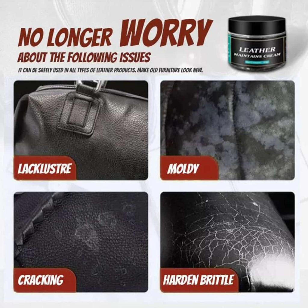 Leather Maintain Repair Cream Polish Restore Shine