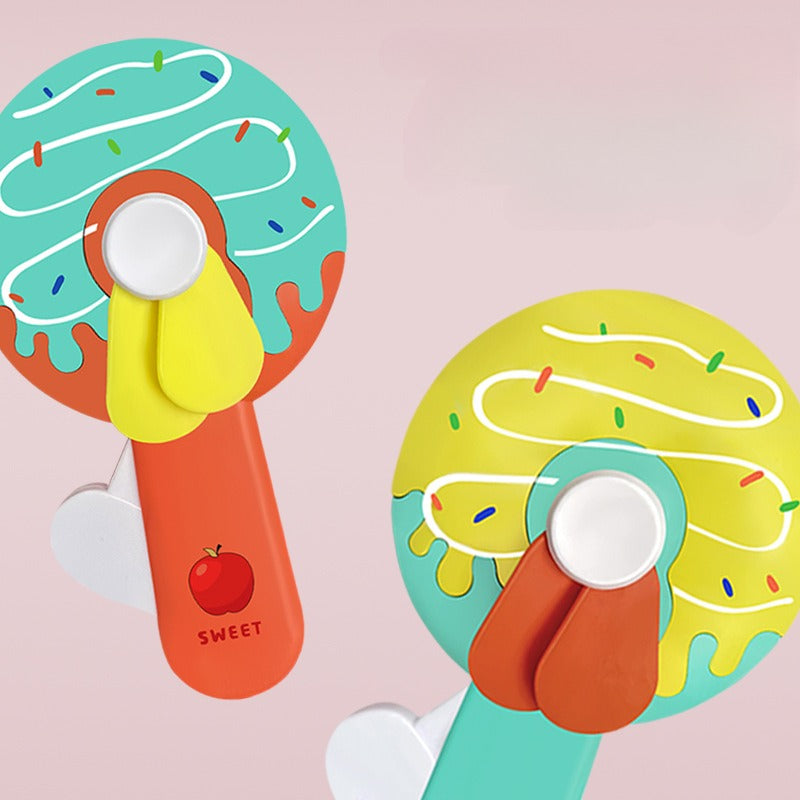 Donut Kid Fan – Cute Handheld Mini Fan for Kids