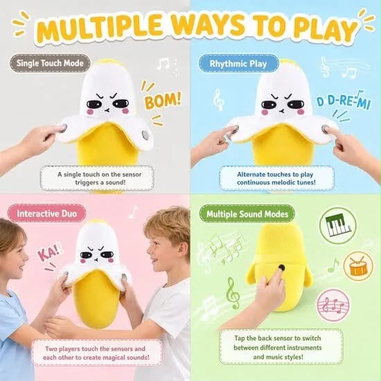 Interactive Banana Musical Toy for Kids