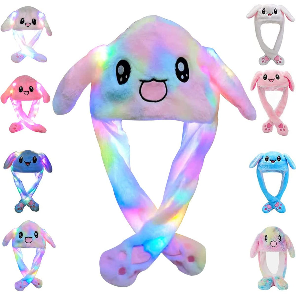 Bunny Caps: Winter Plush Ear Muffs & Ear Warmers with LED Lights