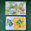 Puzzle Track Car Play Set / DIY Building Block (Random Design)