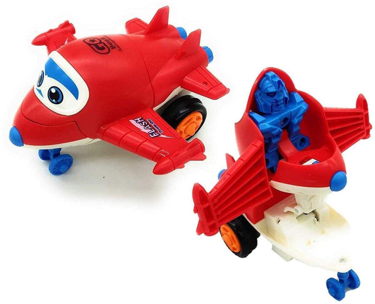Transforming Aeroplane Friction Toy