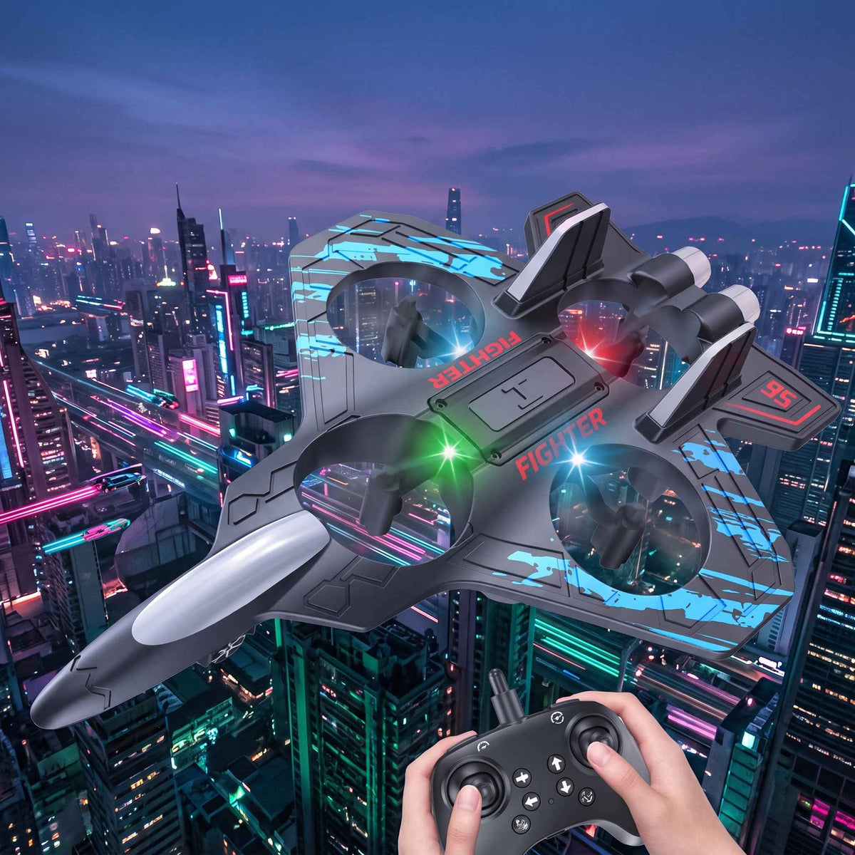 2.4Ghz RC Fighter Jet for Kids - Remote Control Fighter Jet