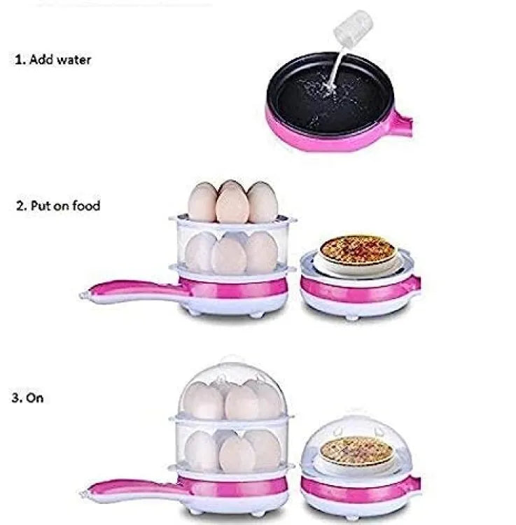 Double Layer Handle Egg Boiler Electric Automatic