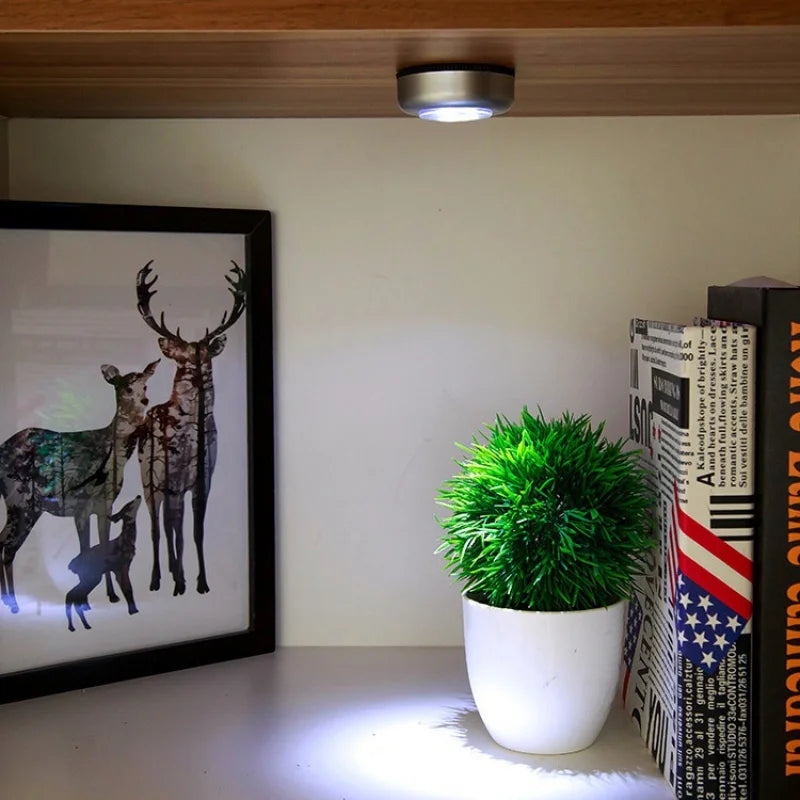 LED Tap Light, Stick on Push Button Touch Lights