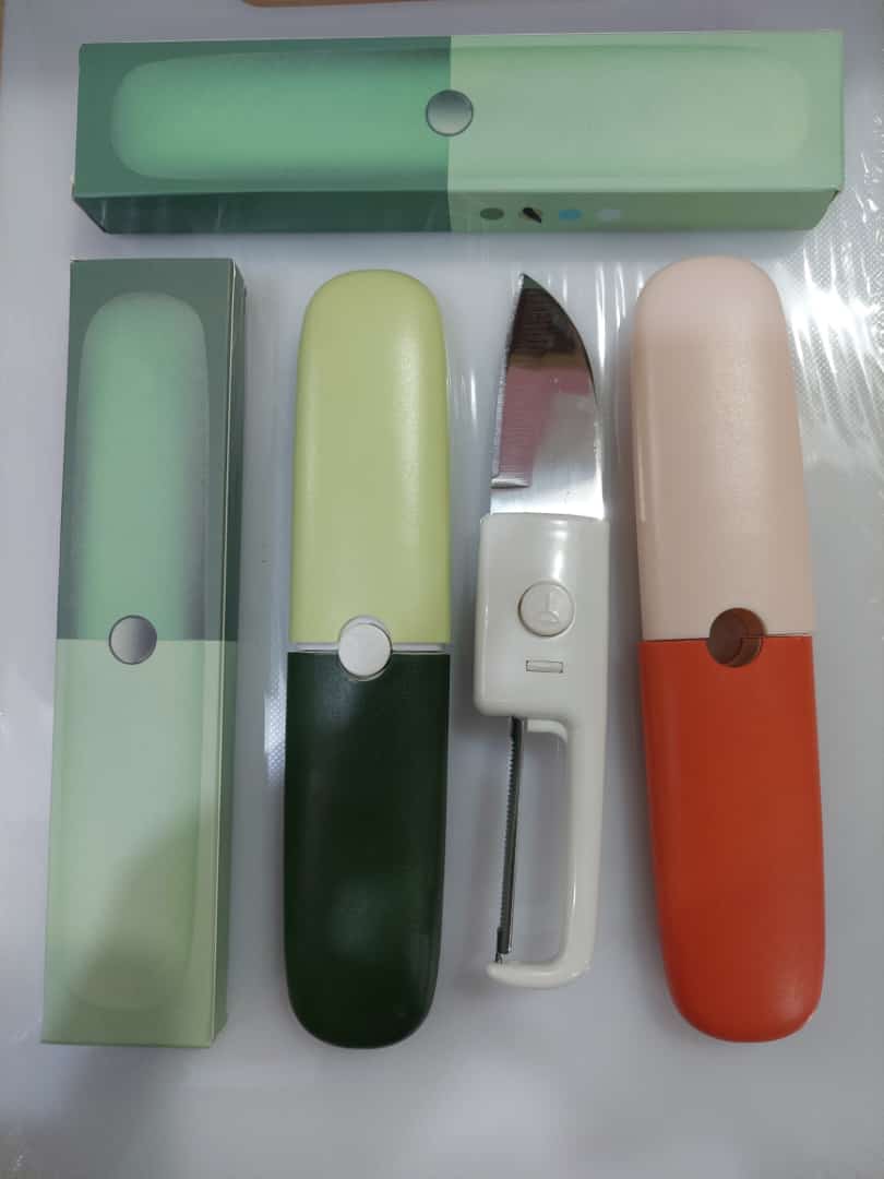 Stainless Steel 2 in 1 Fruit cutting Knife with Peeler
