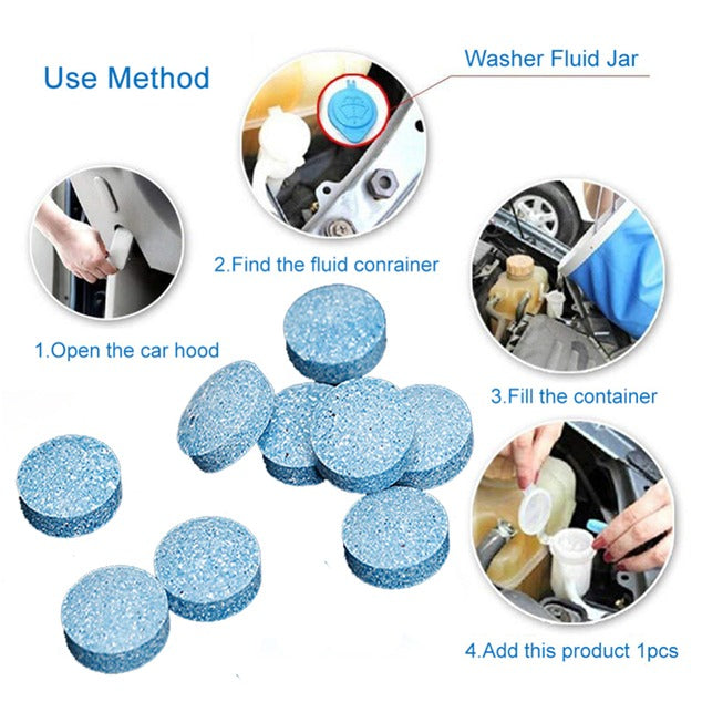10PCS Car Windshield Cleaner Tablet
