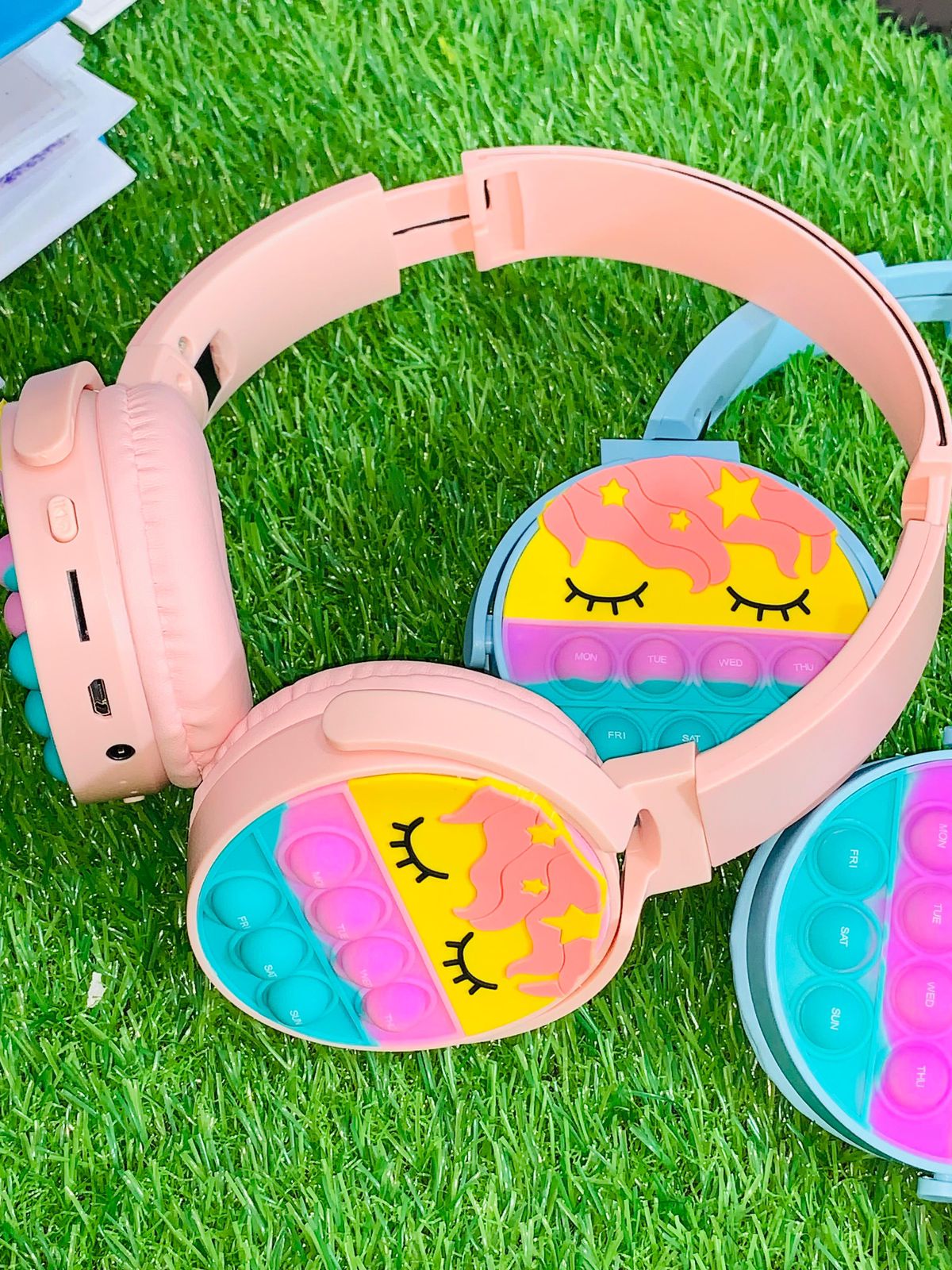 Unicorn Cute Pop-It Headphones