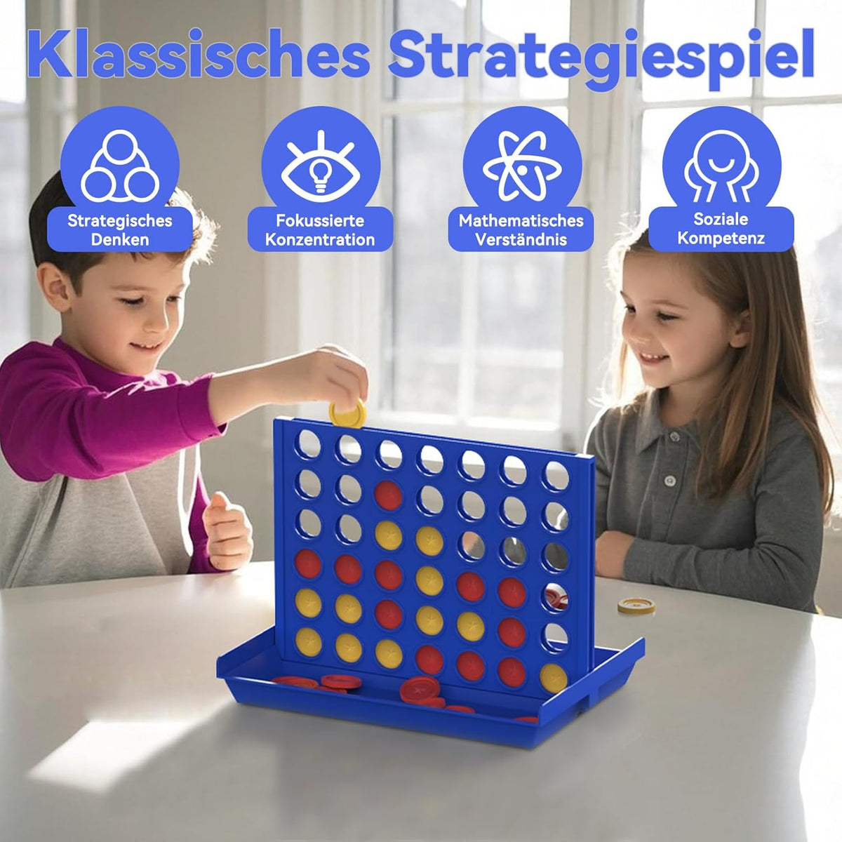 4 IN A ROW Board Game for Kids