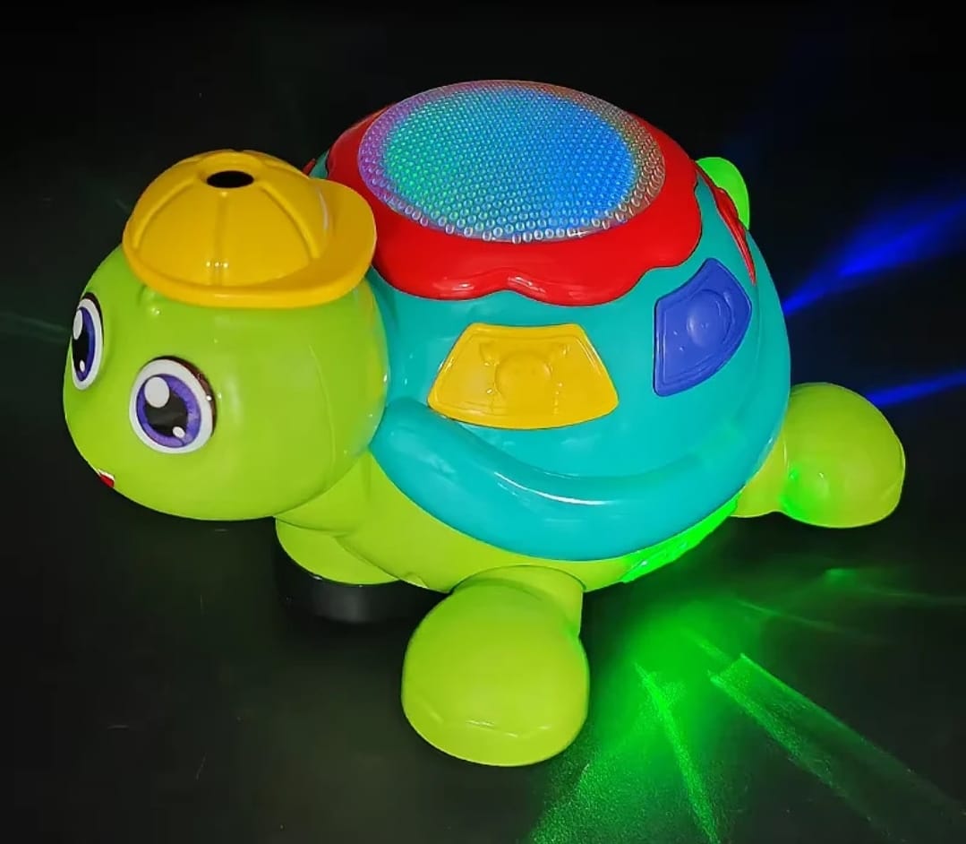 Blow the Ball Turtle Toy with Music & Lights