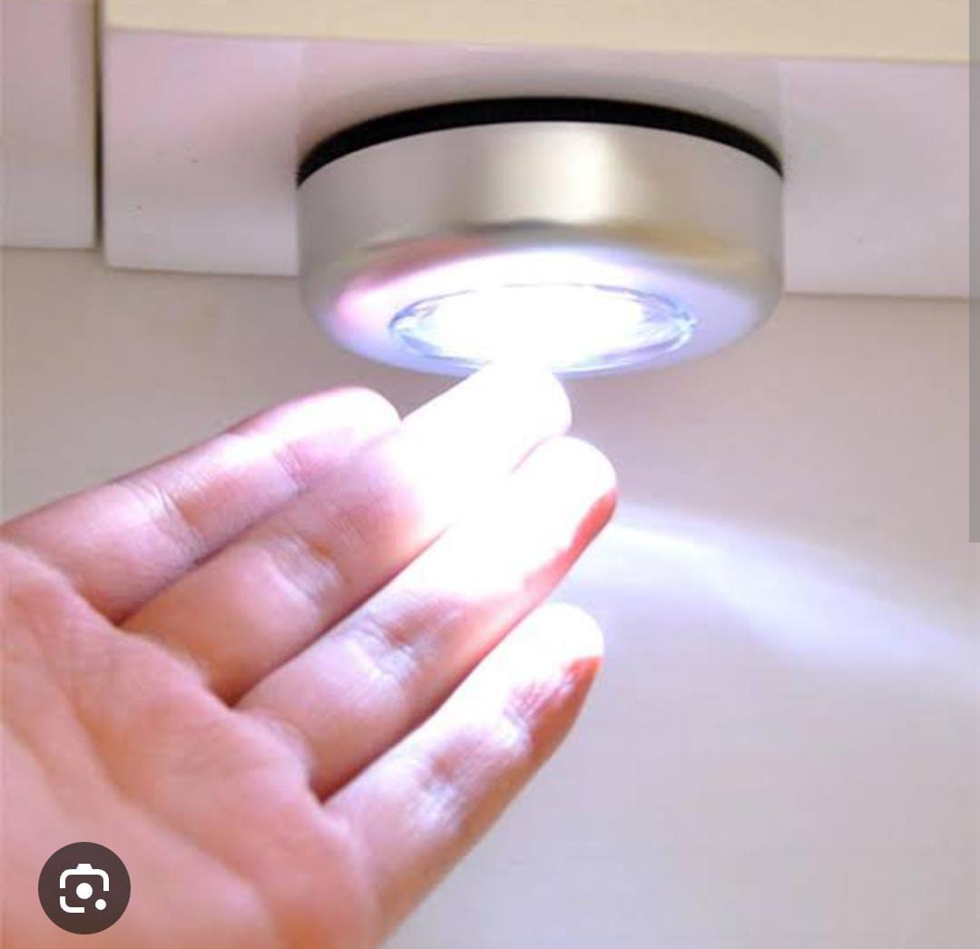 LED Tap Light, Stick on Push Button Touch Lights