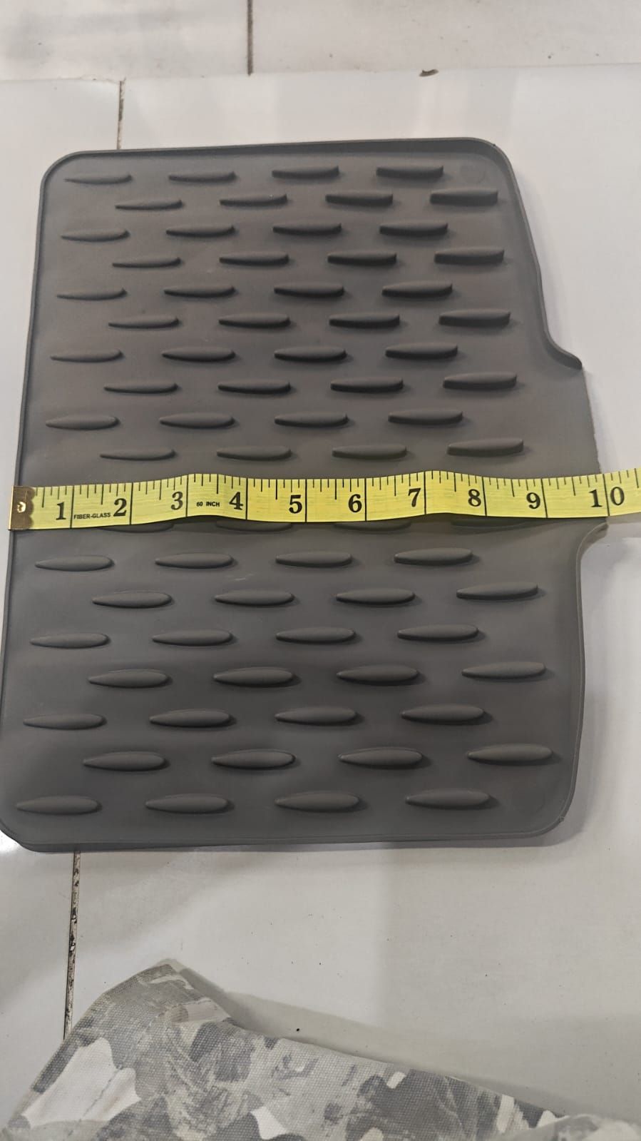 Premium Silicone Sink Drying Mat With Drain Spout