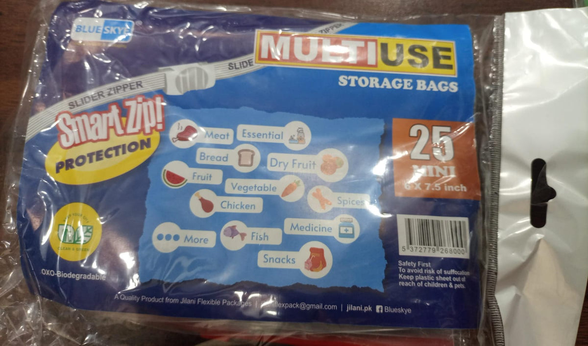 Food Storage Slider Bag Freezer Zipper Bags