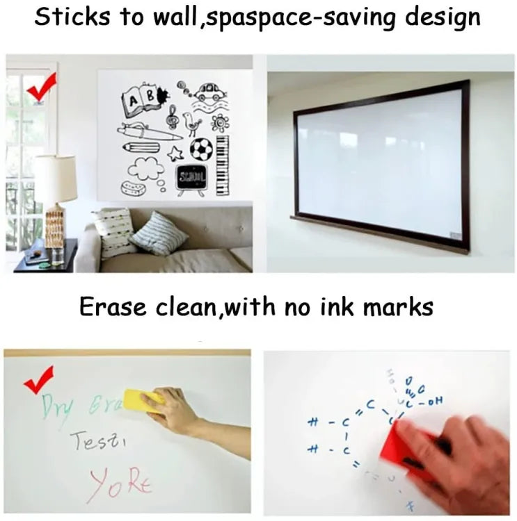 Self-Adhesive Whiteboard Wall Decal Sticker