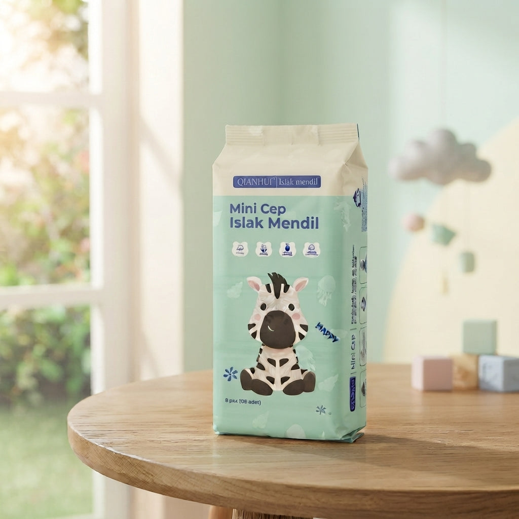 Mini Wipes - 8 mini packets in a Pack | Random Color