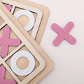 Wooden Tic-Tac-Toe Board Game