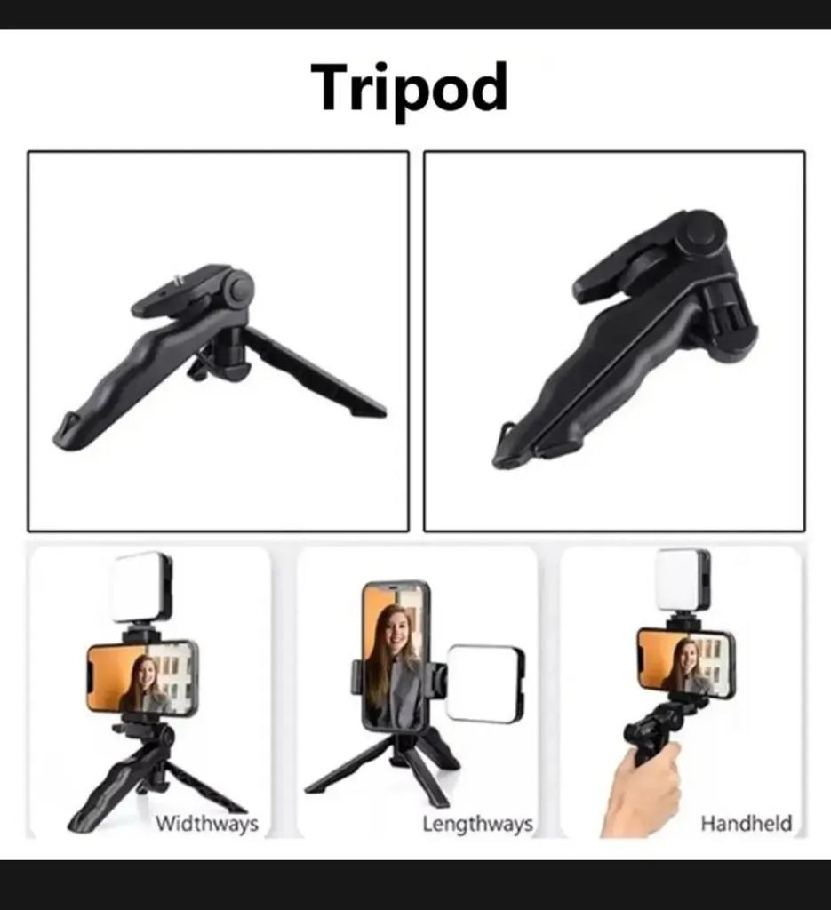 Ay-49 Vlogging Tripod Triple Band Light With Bluetooth Remote