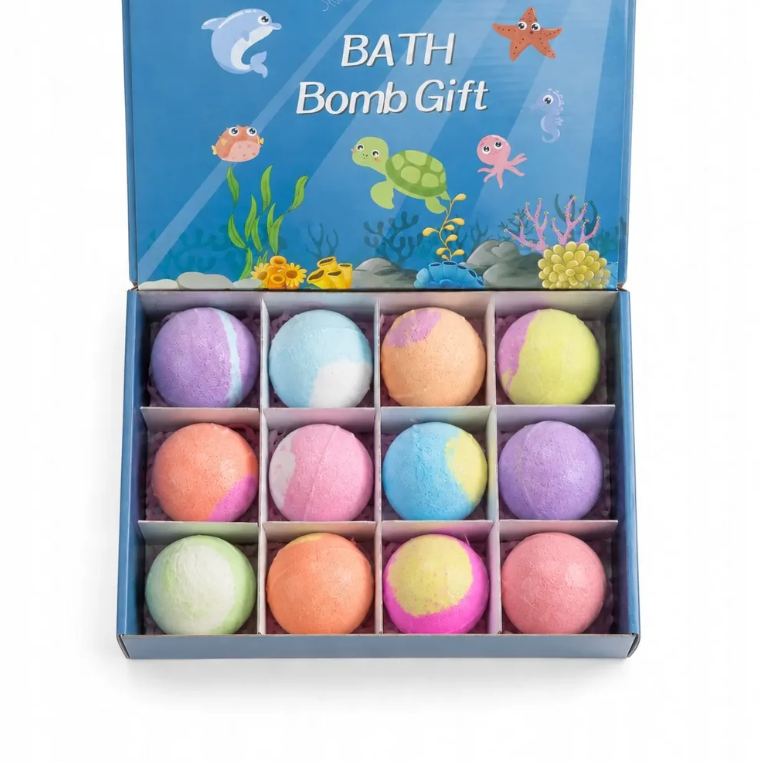 Kids Bath Bombs With Surprise Toys Inside Colorful Fizzing Child Friendly Fun Perfect For Birthdays Gifts Rewards And Bath Time Entertainment | Random Color - Pack of 1