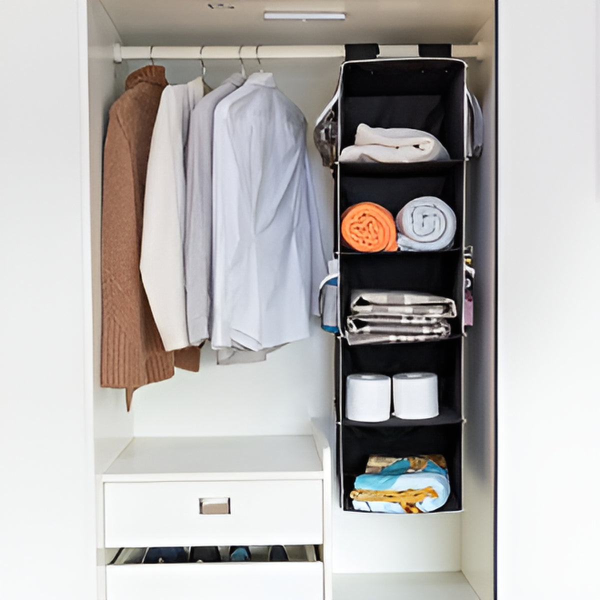 5 Shelf Clothes Hanging Organizers