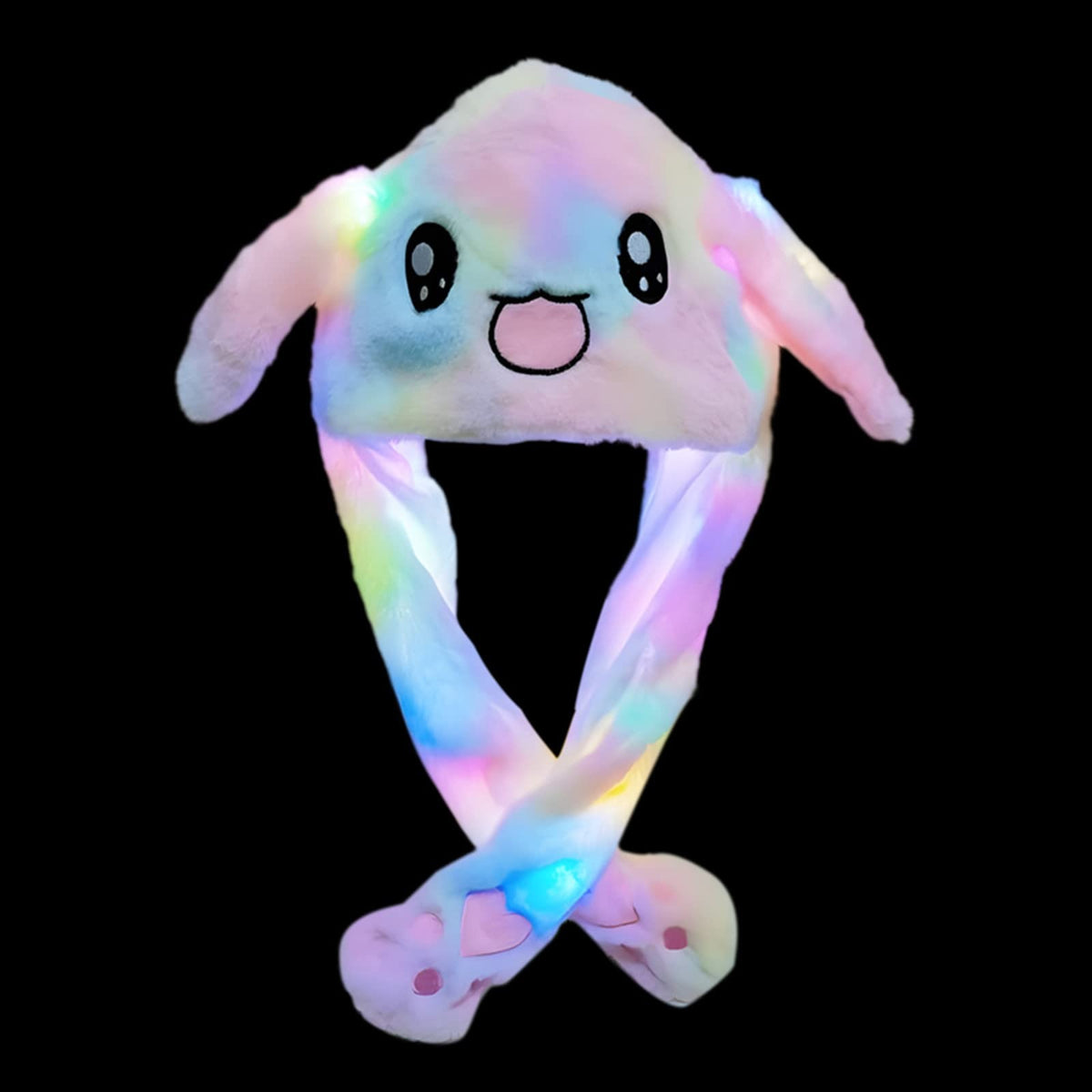 Bunny Caps: Winter Plush Ear Muffs & Ear Warmers with LED Lights